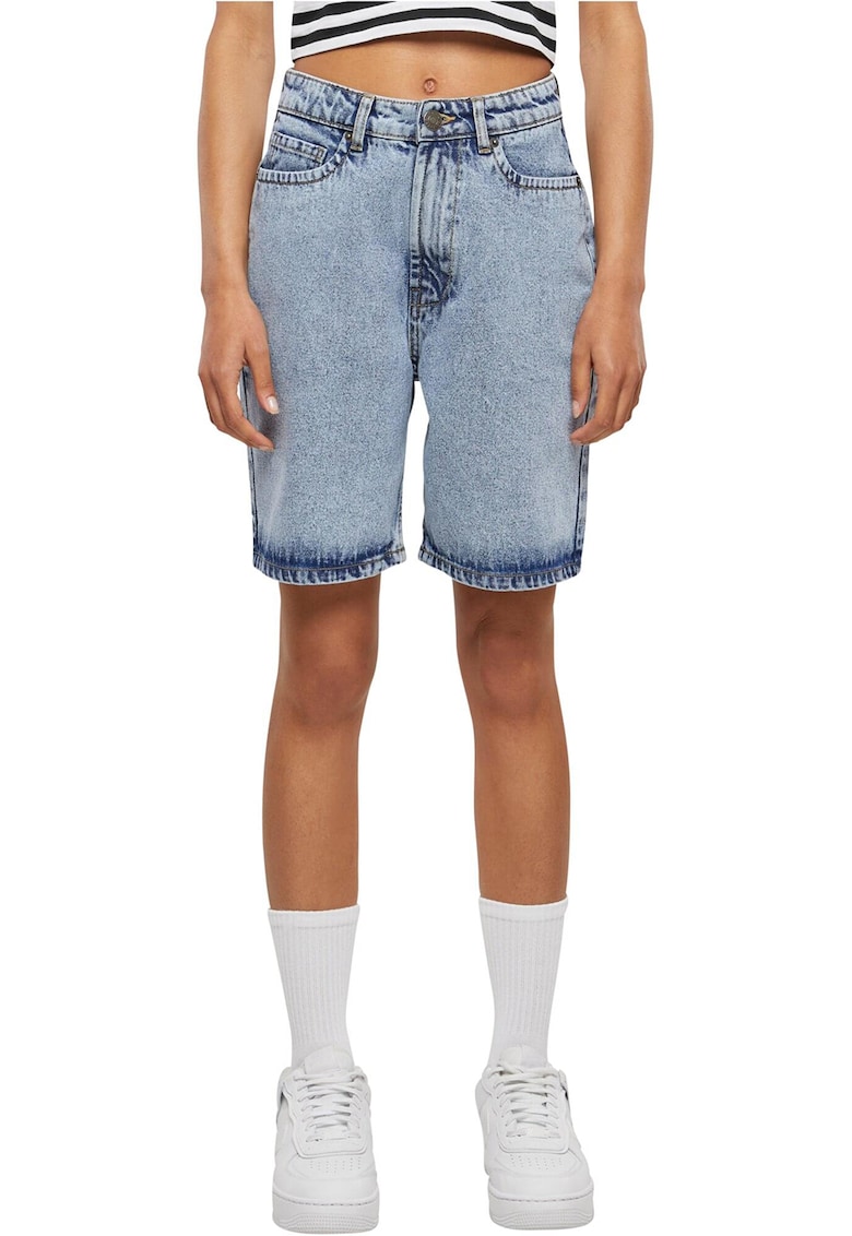 Pantaloni scurti din denim cu talie inalta