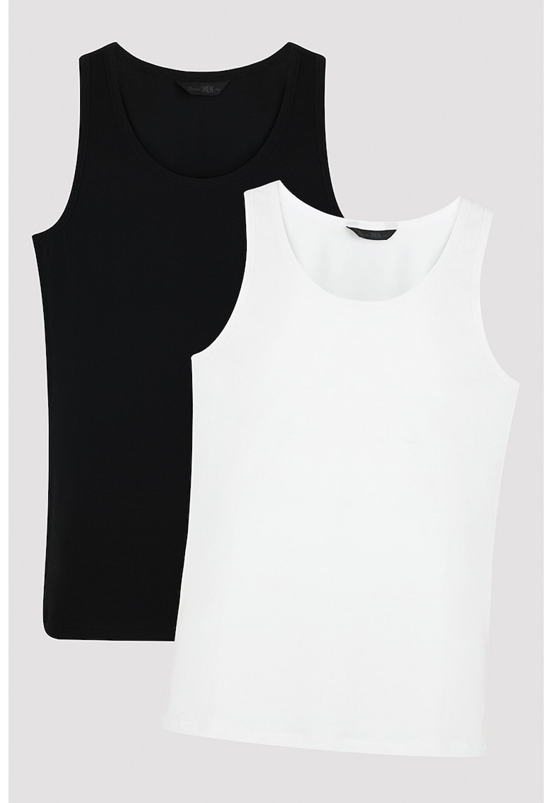 Set de top de casa din amestec de bumbac - 2 Piese