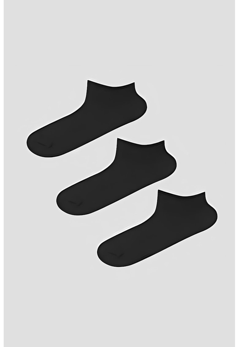 Set de sosete scurte cu model uni - 3 Perechi