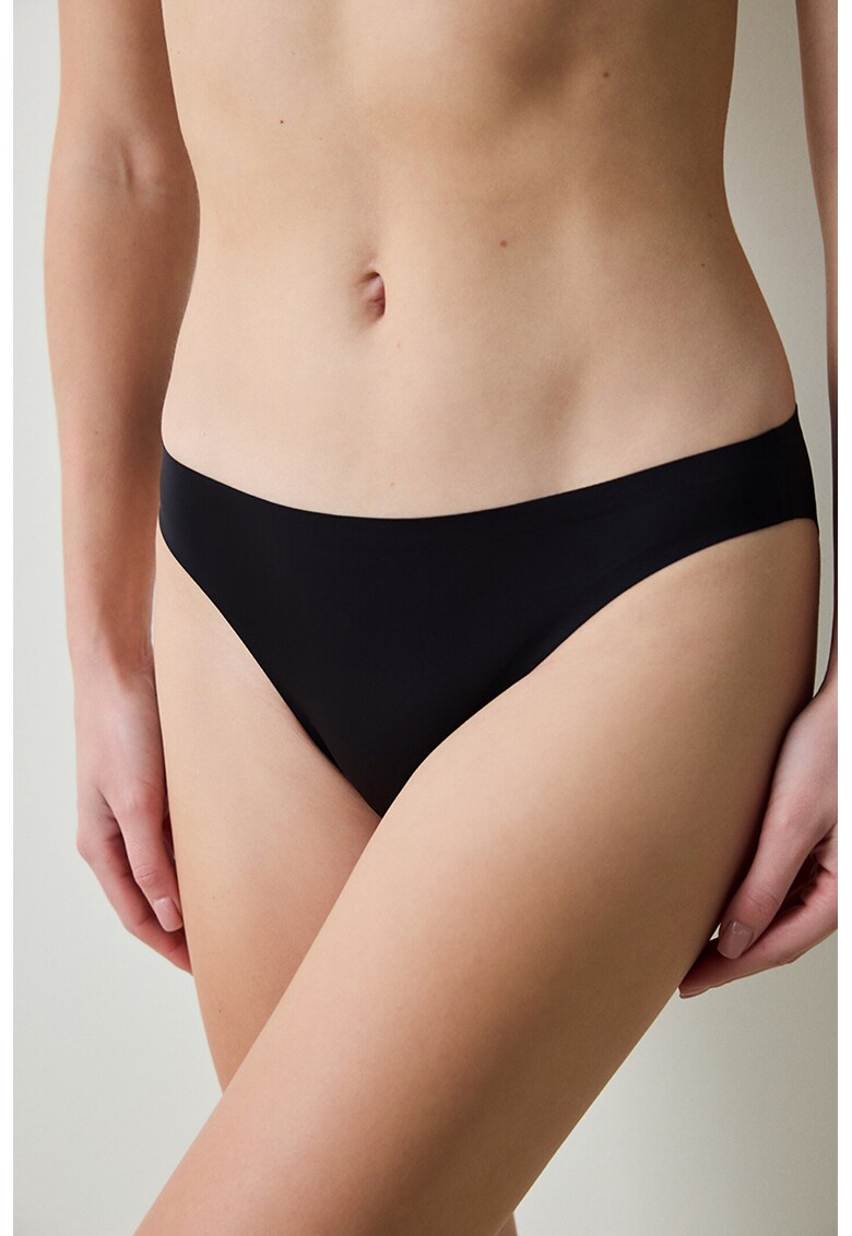 Chiloti cu model uni - Negru