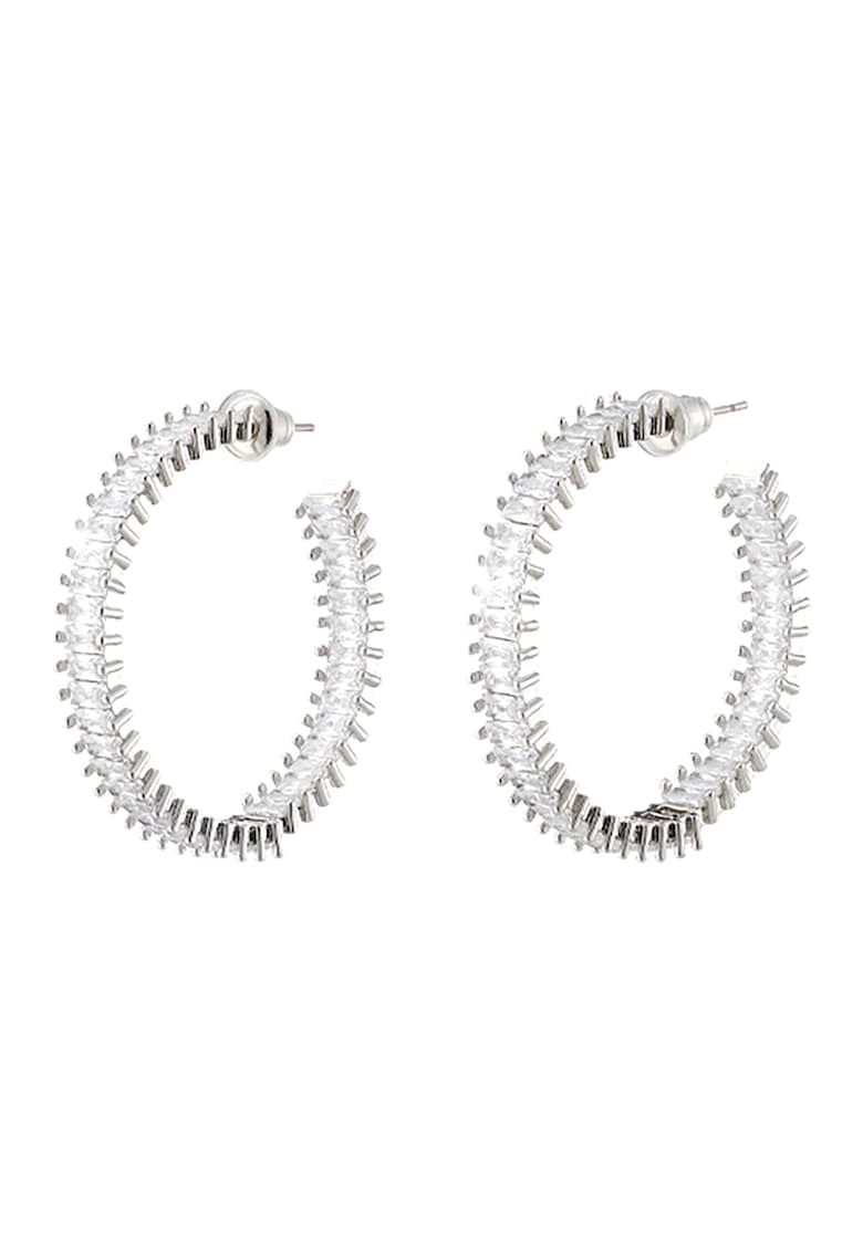 Cercei rotunzi cu pietre zirconia Cercei rotunzi cu pietre zirconia