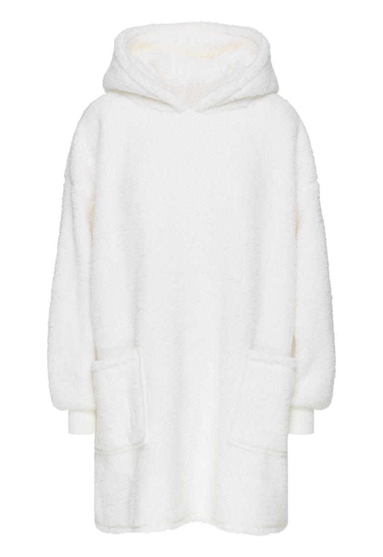 Halat dama -  Alb crem - Fleece