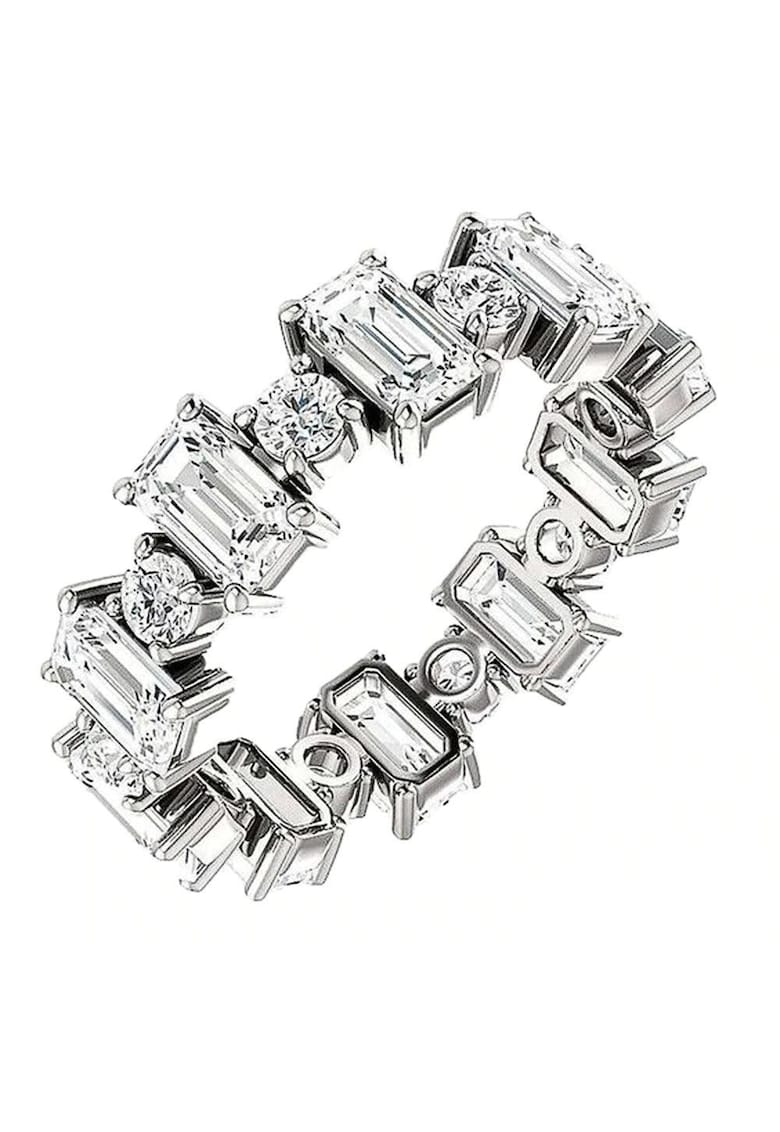 Inel argintiu - tennis - cu pietre din zirconiu - Sigbrit C21 - 7 (circumferinta: 54.5 mm)