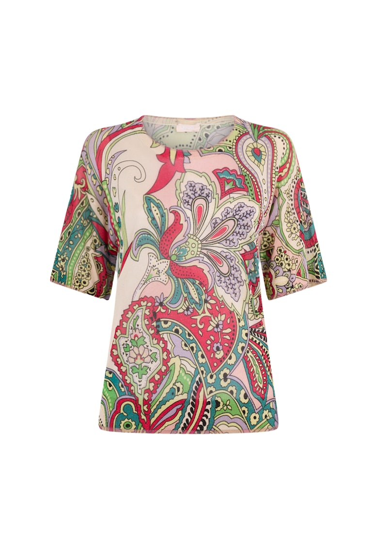 Bluza din viscoza cu imprimeu