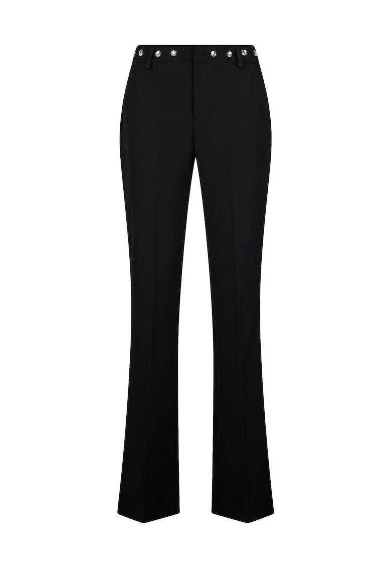 Liu Jo Pantaloni evazati cu pliuri - Negru