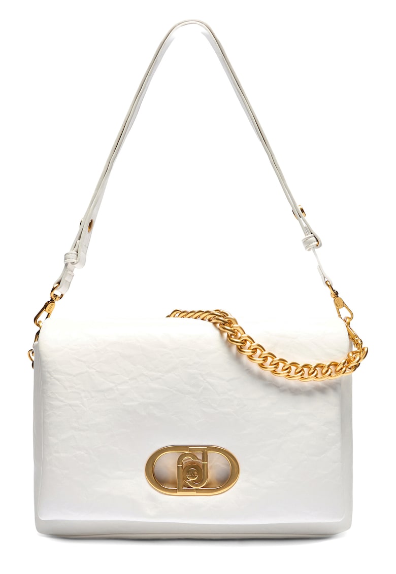 Geanta cu clapa si bareta de umar din lant