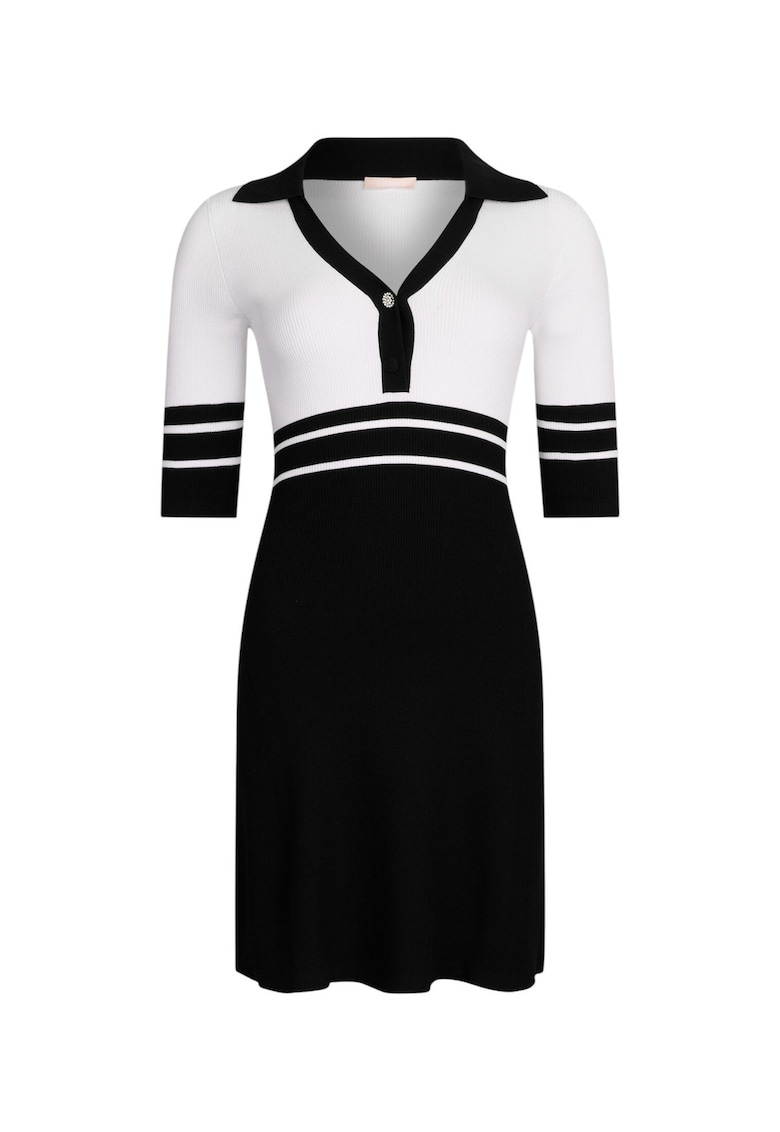 Rochie tricotata cu decolteu in V