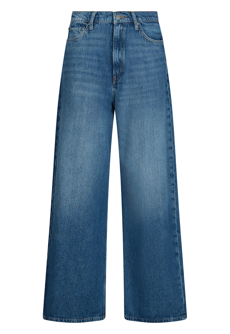 Blugi ampli cu talie inalta
