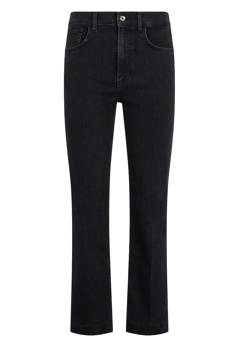 Blugi bootcut cu talie inalta