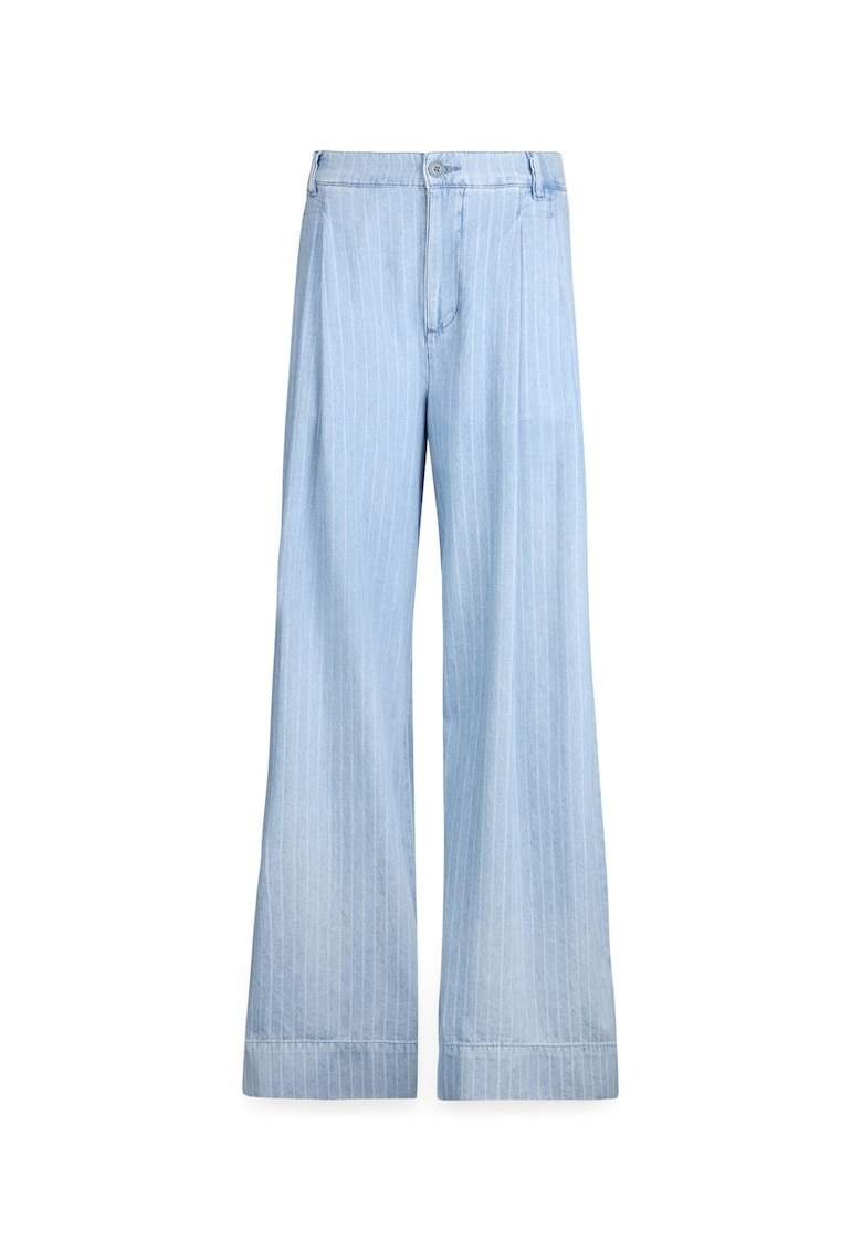 Pantaloni ampli cu talie inalta