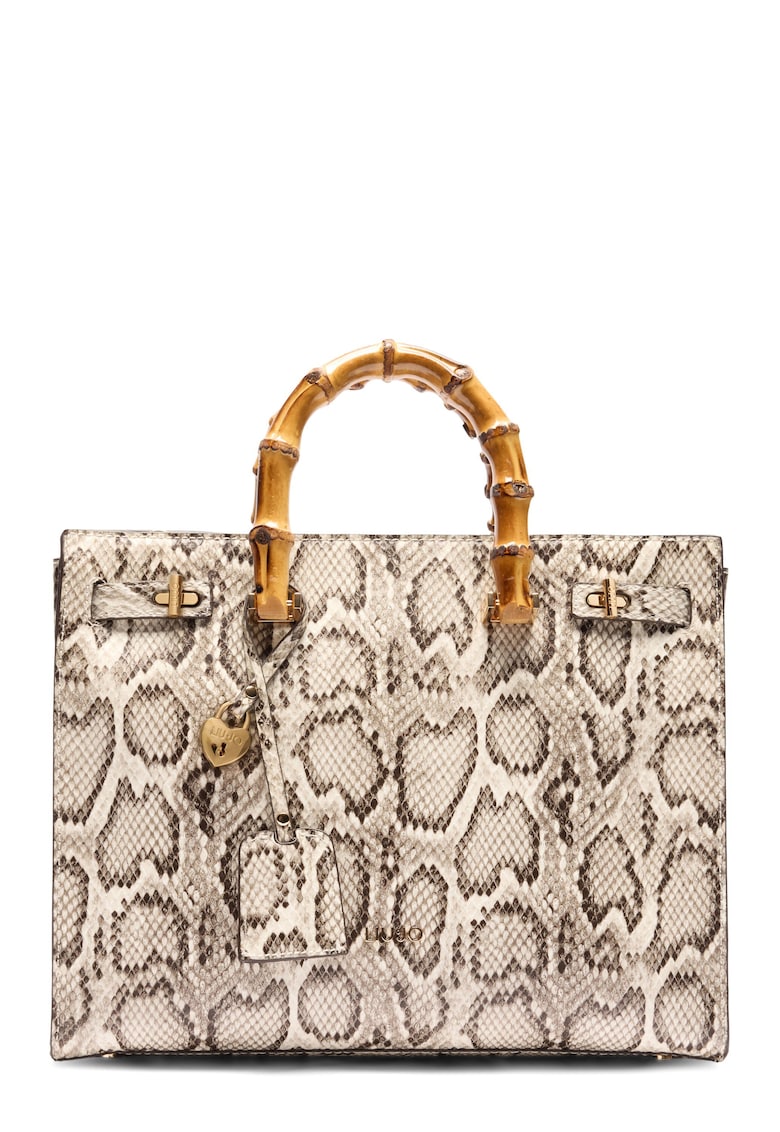 Geanta cu animal print si maner Geanta cu animal print si maner