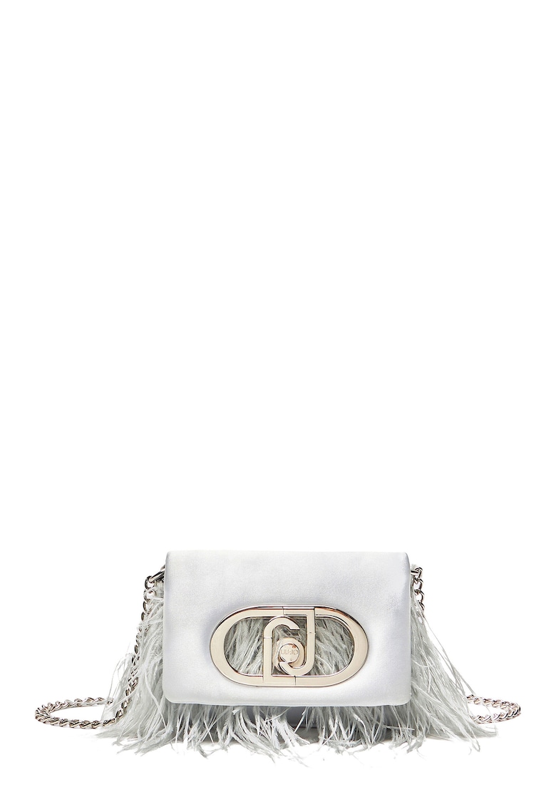 Geanta mini cu pene decorative Lapuffy