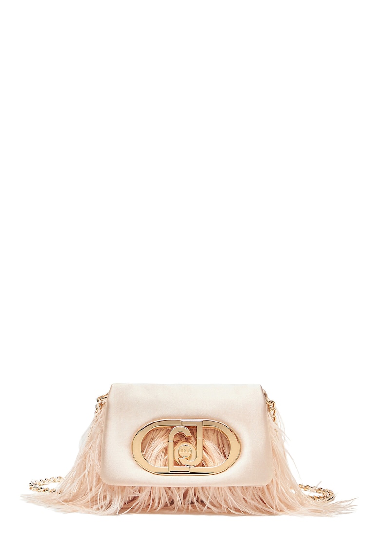 Geanta mini cu pene decorative Lapuffy