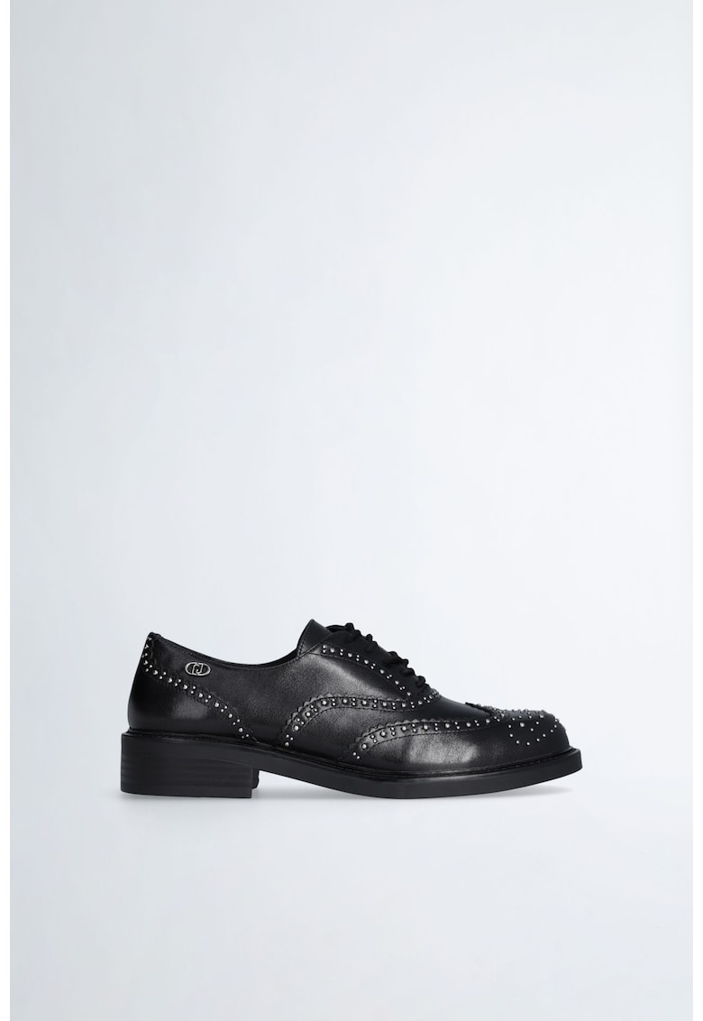 Pantofi Oxford de piele cu nituri