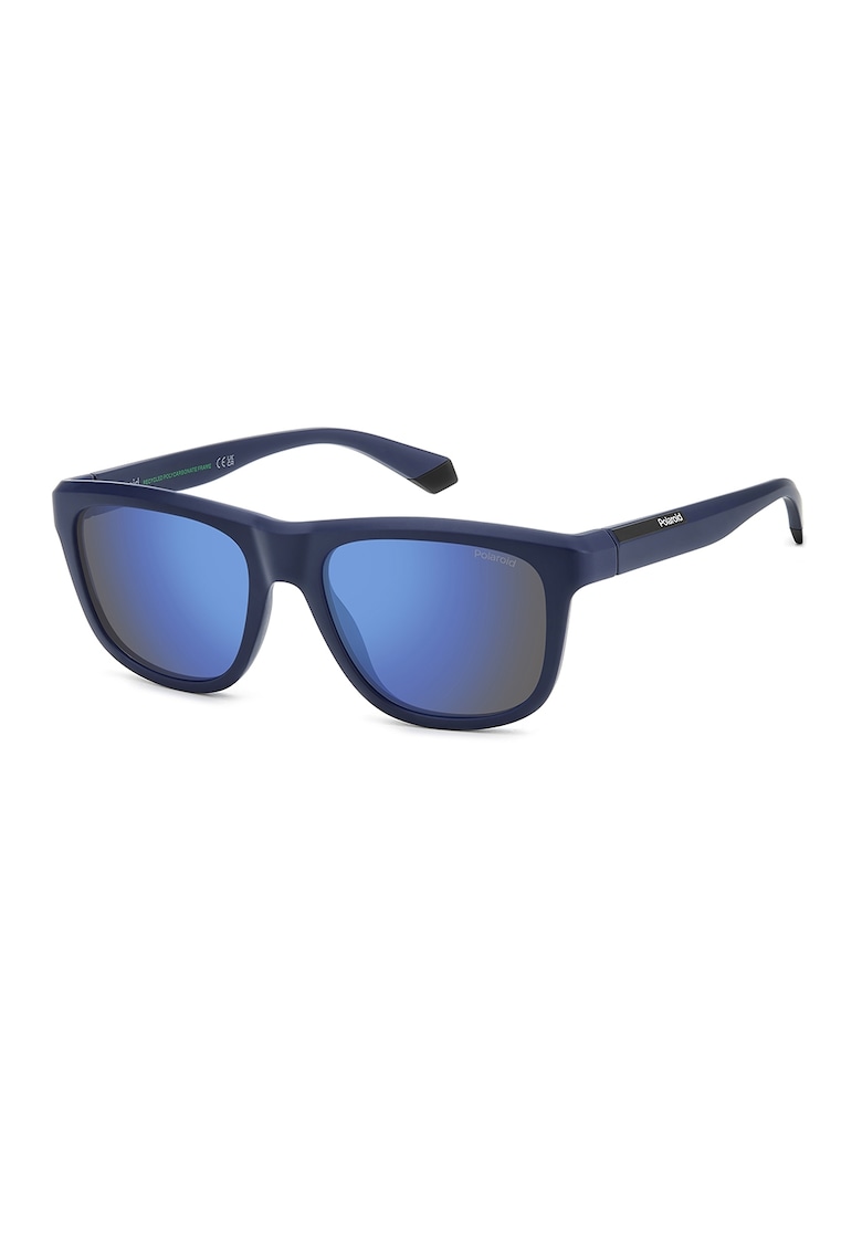 Ochelari de soare polarizati unisex cu lentile in degrade - Albastru inchis