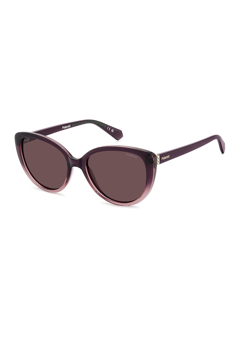 Ochelari de soare cat-eye cu lentile polarizate - Visiniu