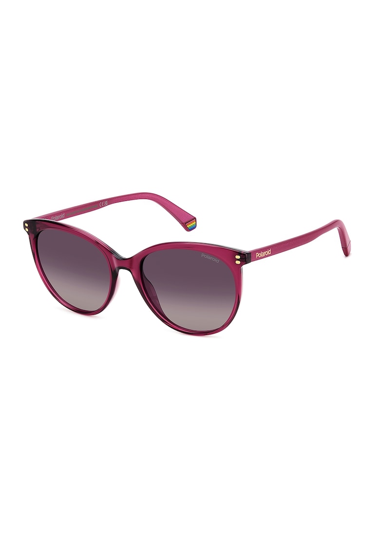 Ochelari de soare cat-eye cu lentile polarizate - Roz zmeuriu