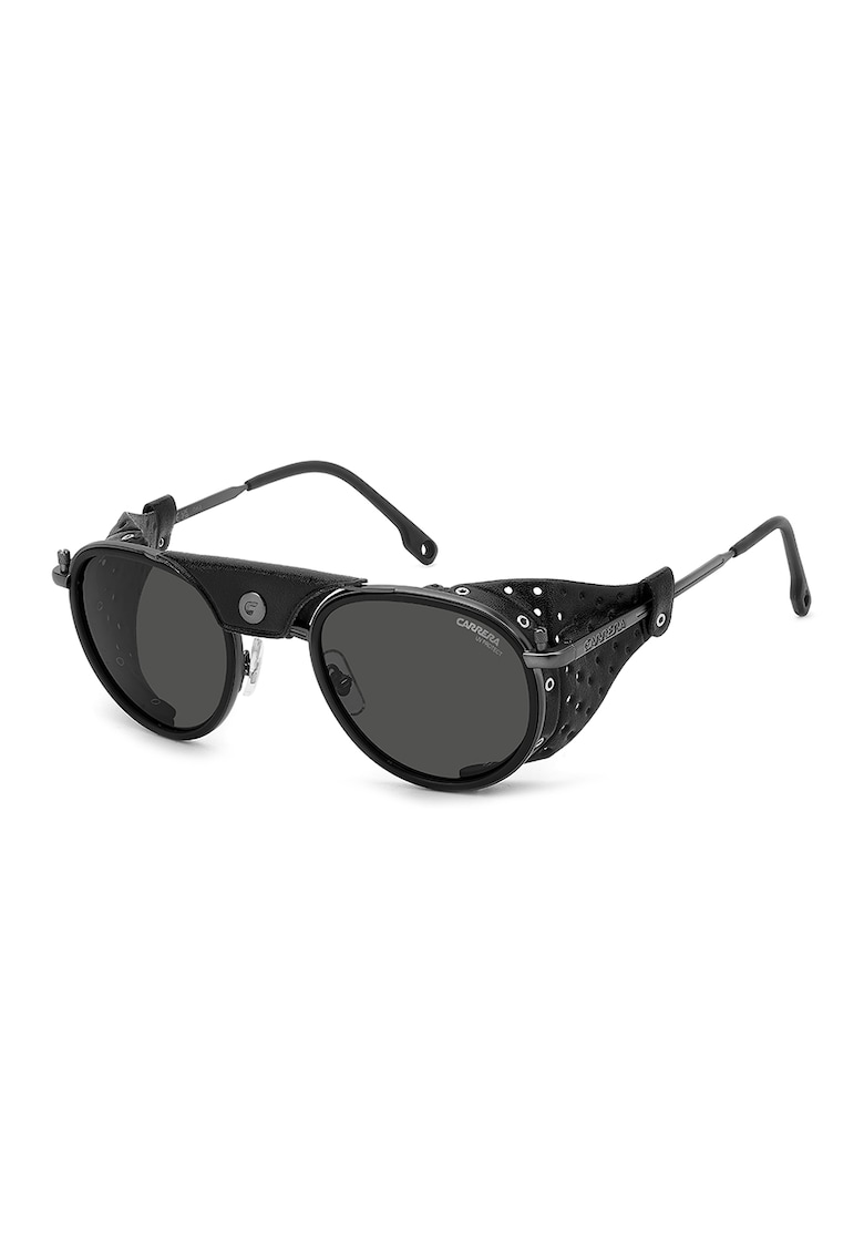 Ochelari de soare aviator cu insertii de piele