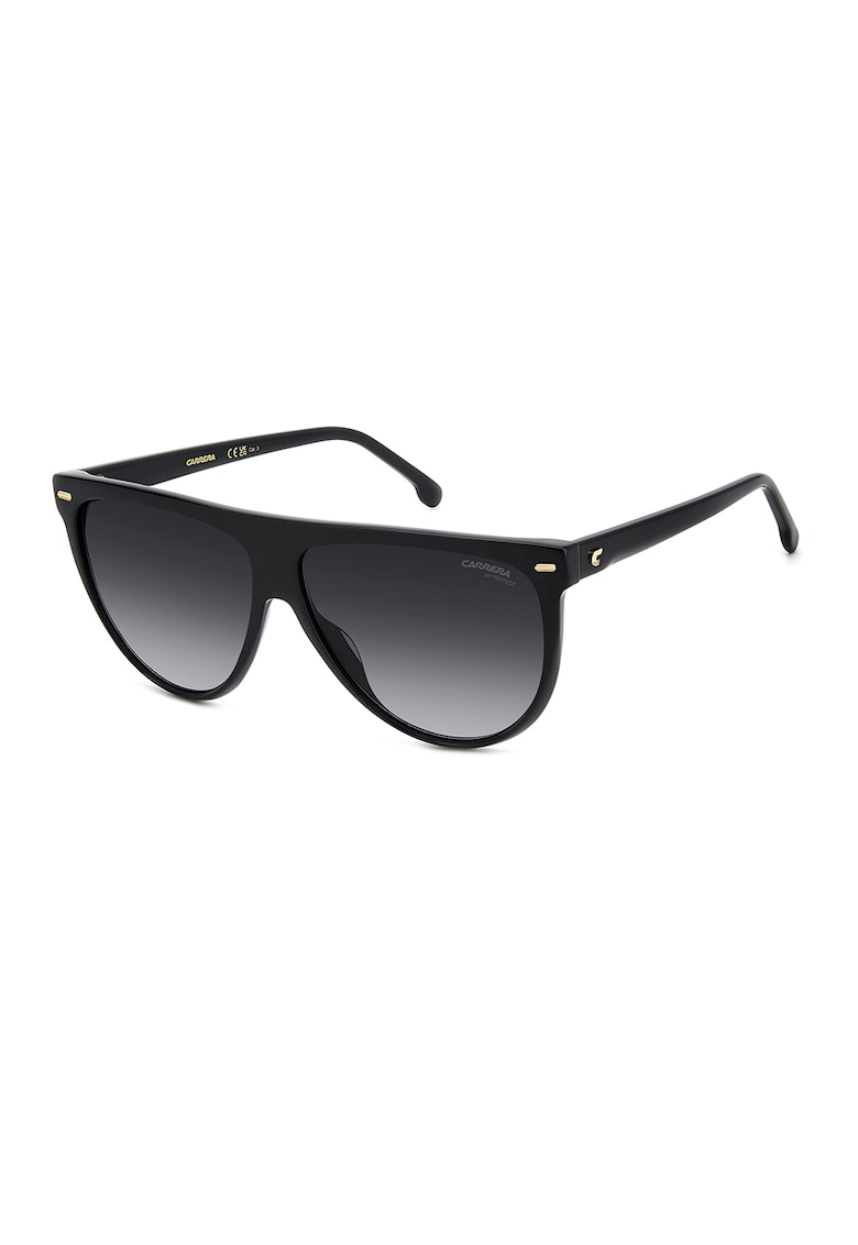 Ochelari de soare dreptunghiulari cu model in degrade - Negru