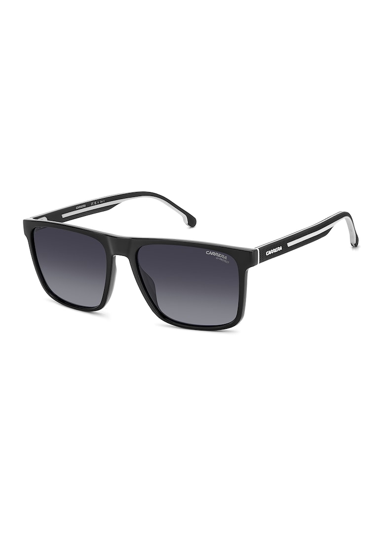 Ochelari de soare patrati cu lentile in degrade - Alb/Negru