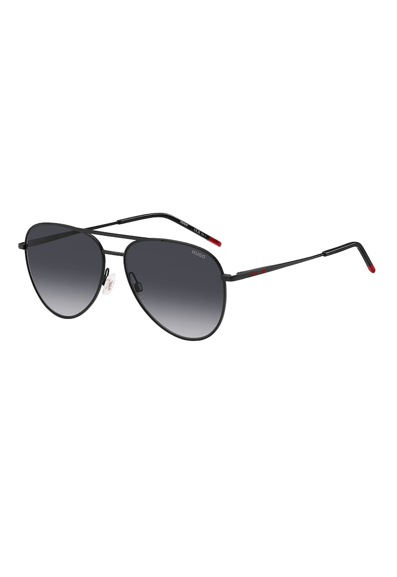 Ochelari de soare aviator cu rama metalica - Negru