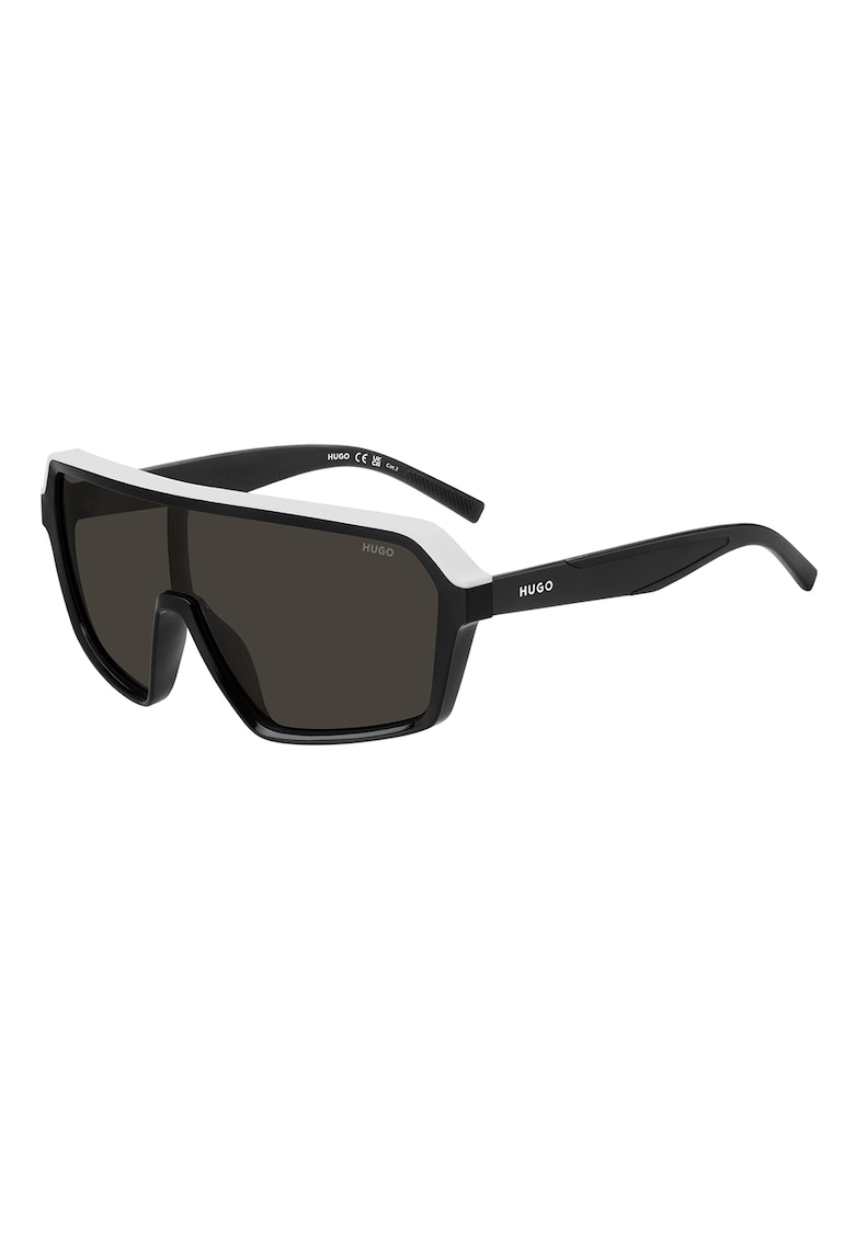 Ochelari de soare shield cu logo - Alb/Negru