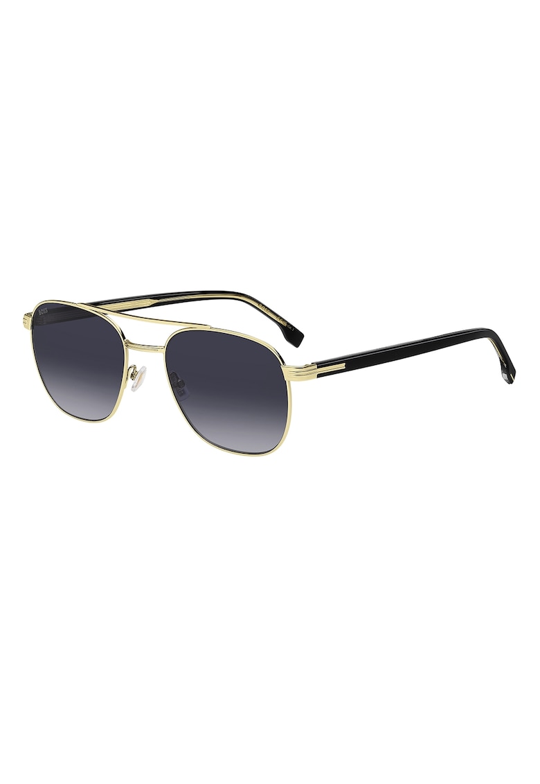 Ochelari de soare aviator cu logo - Auriu/Negru