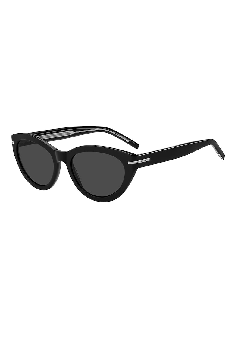 Ochelari de soare cat-eye cu lentile in degrade - Negru