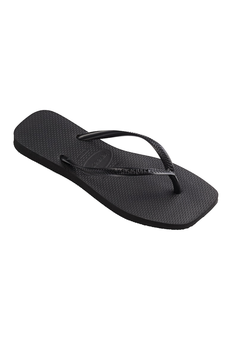 Papuci flip-flop Slim Squared - Negru