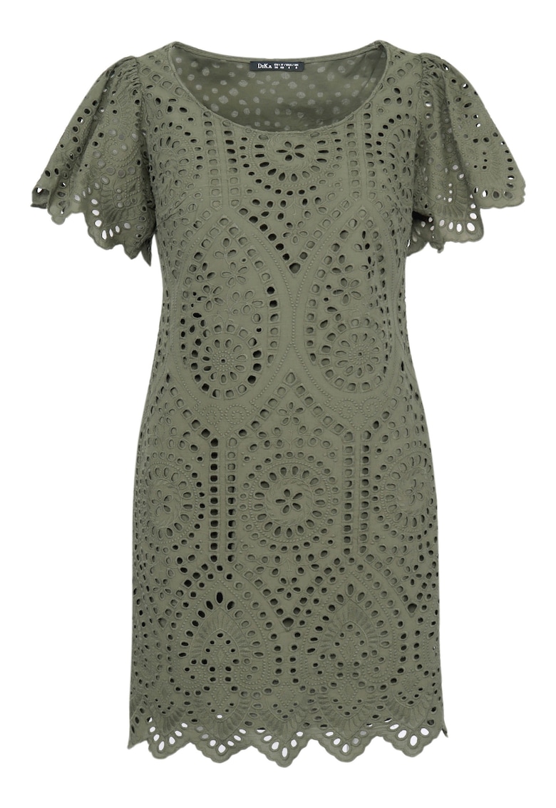 Rochie mini cu broderie englezeasca