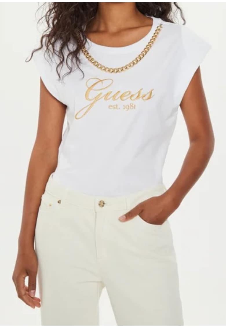 Tricou dama Sintetic - Alb