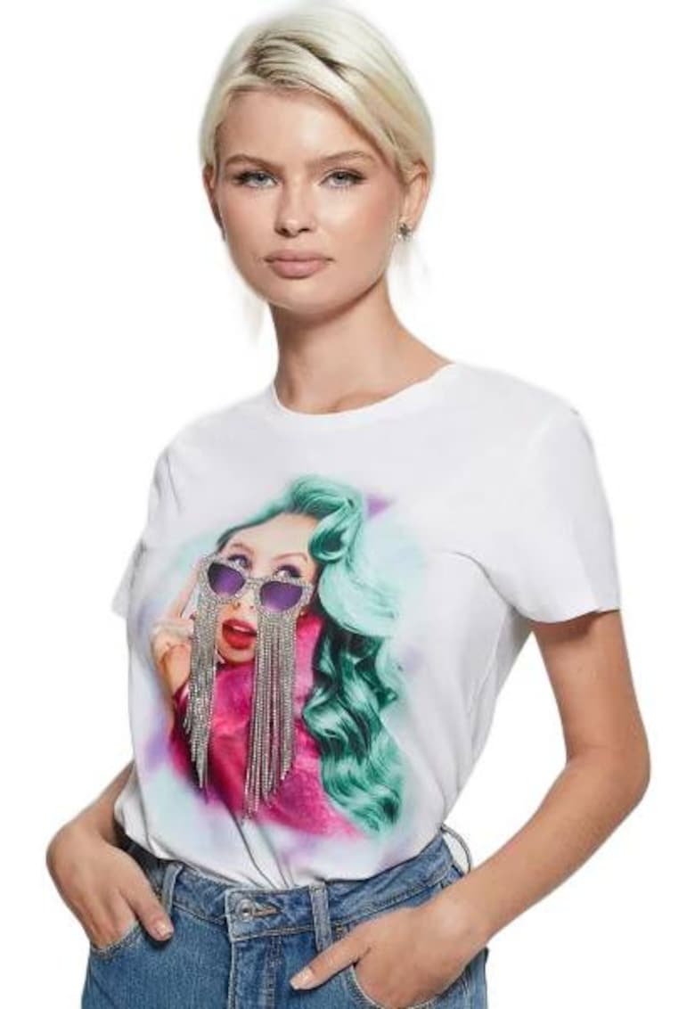 Tricou dama Bumbac - Alb -