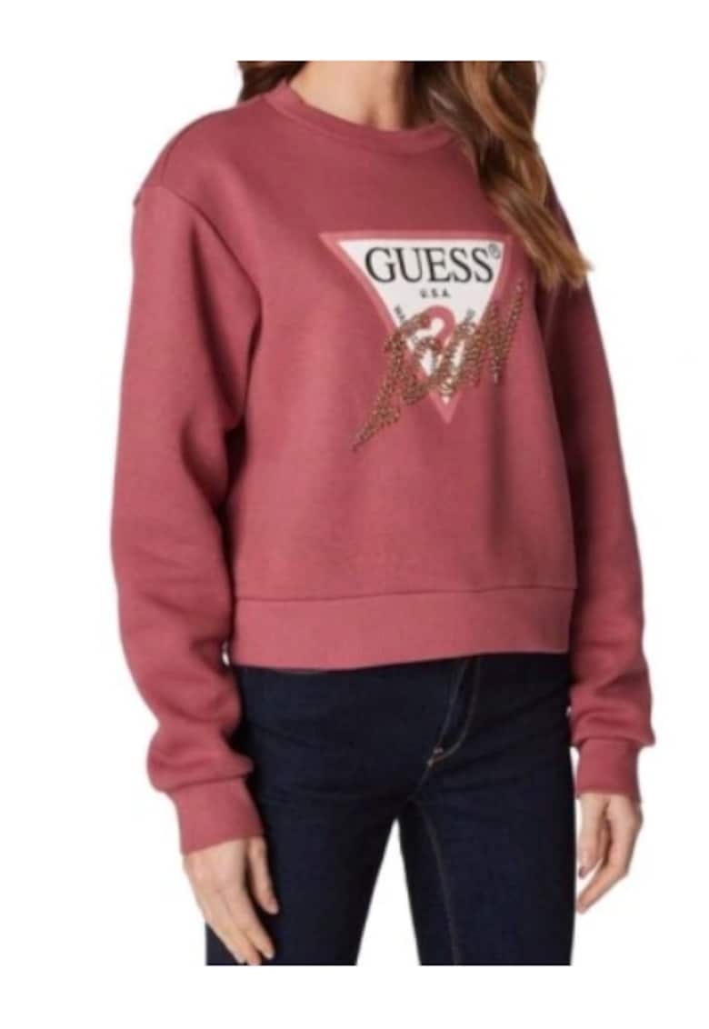 Guess Bluza dama Bumbac - Rosu - Rosu