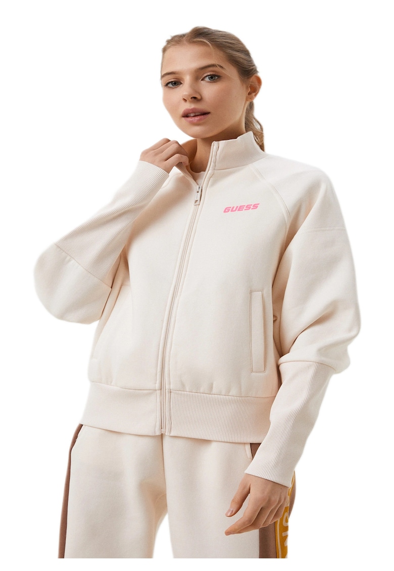 Guess Bluza dama Bumbac - Bej - Bej