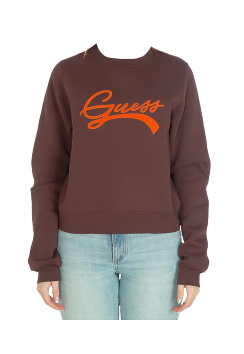 Guess Bluza dama Bumbac - Maro - Maro