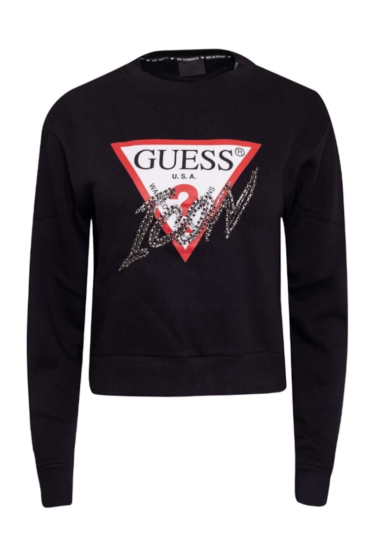 Guess Bluza dama Bumbac - Negru - Negru