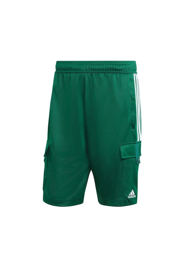 Pantaloni scurti sport barbati - Tiro Cargo - verzi - poliester -