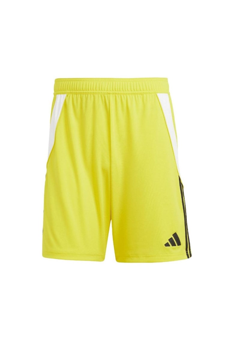 Pantaloni scurti sport - Tiro 24 - talie elastica - galben - poliester reciclat