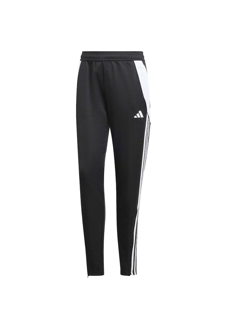 Pantaloni dama - cu dungi - negru - sintetic -
