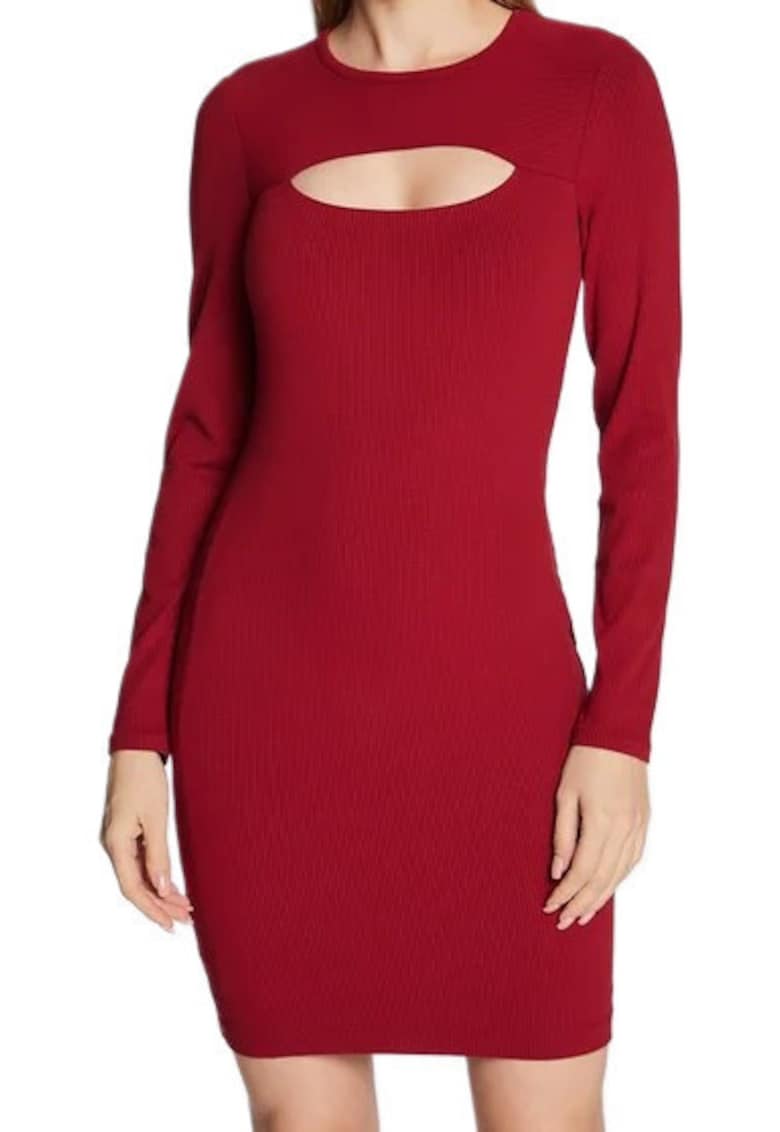 Rochie dama Viscoza - Rosu - Rosu