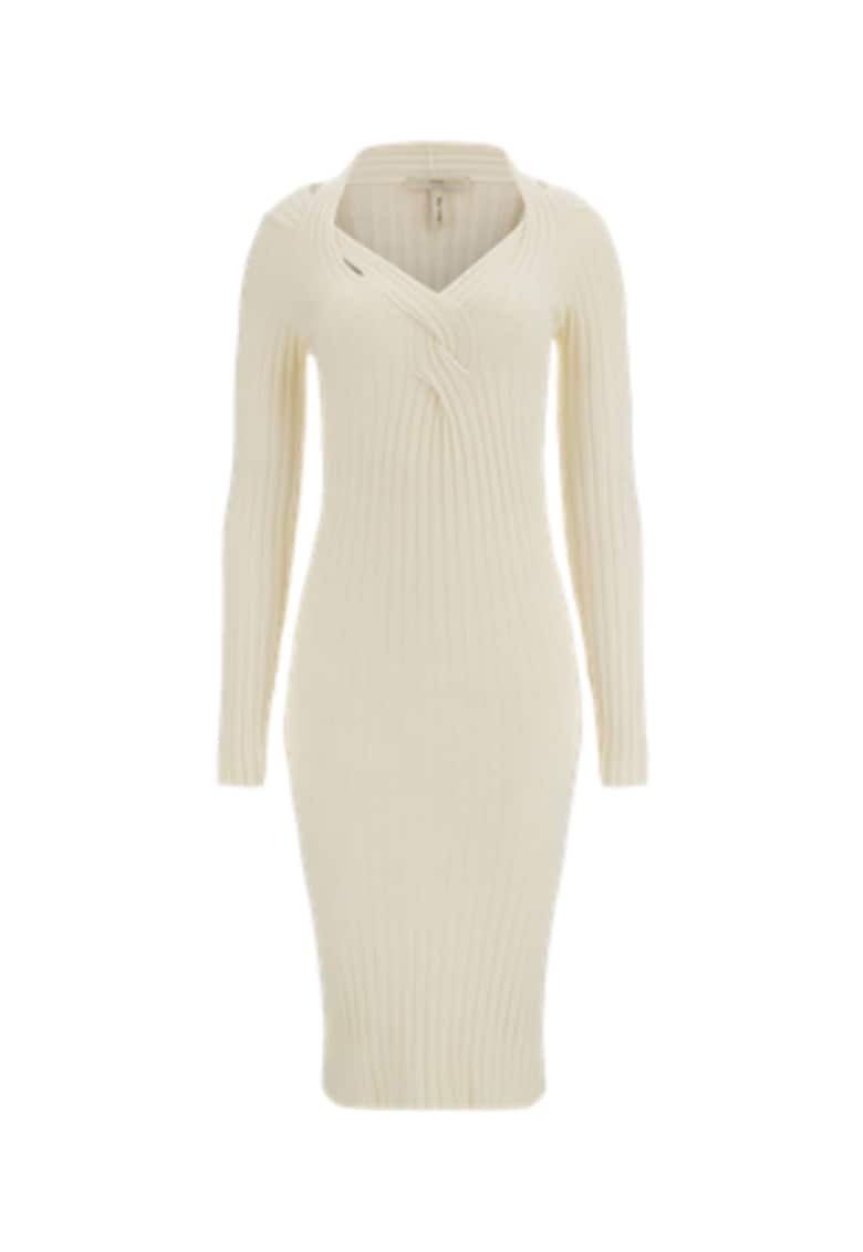 Rochie dama Viscoza - Alb - Alb