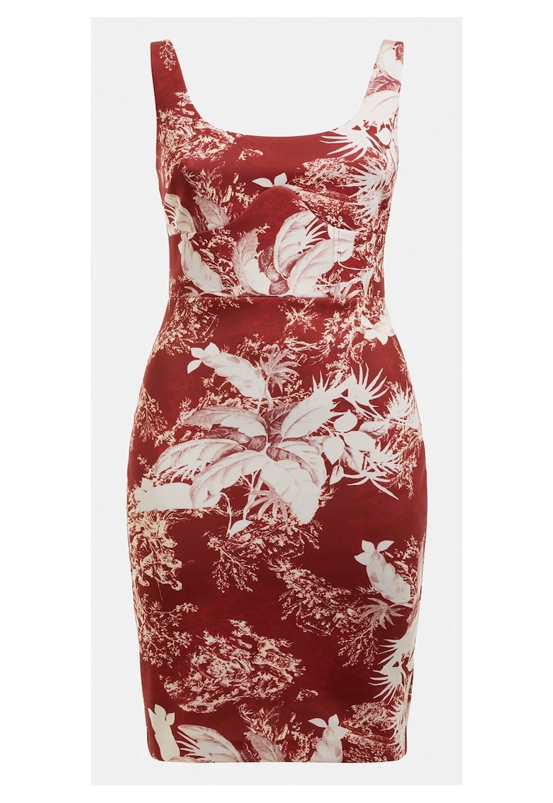 Guess Rochie dama Poliester - Rosu - Rosu