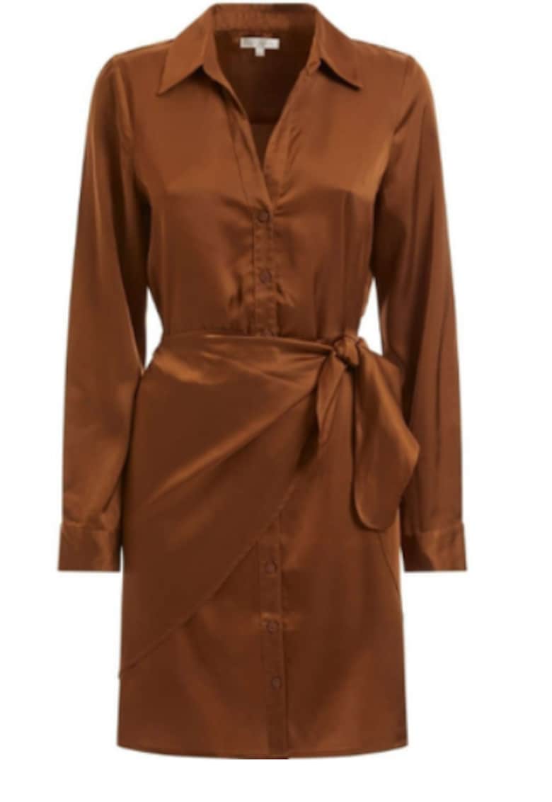 Rochie din viscoză pentru femei - Maro