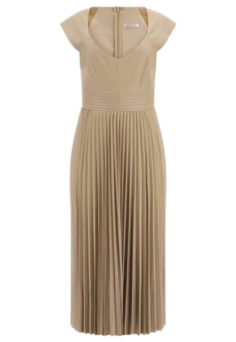 Rochie dama Piele ecologica - Bej -