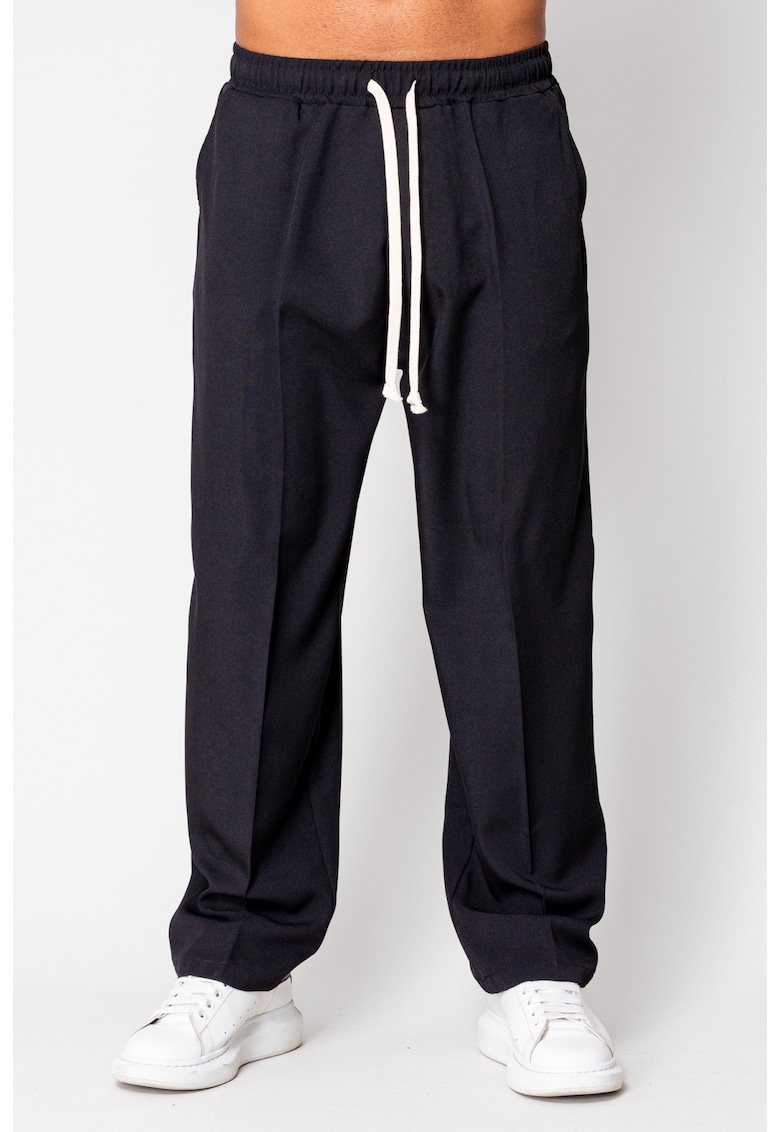 Pantalon lung cu snur Black II 15993