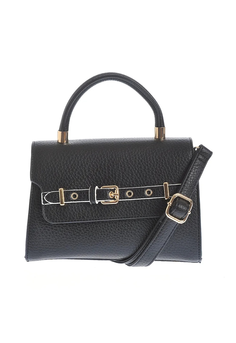 Geanta neagra de umar din piele ecologica -  Paris