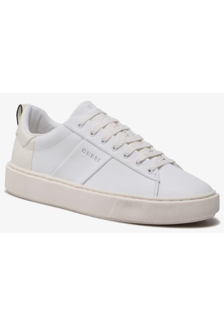 Guess Pantofi barbati Piele ecologica - Alb