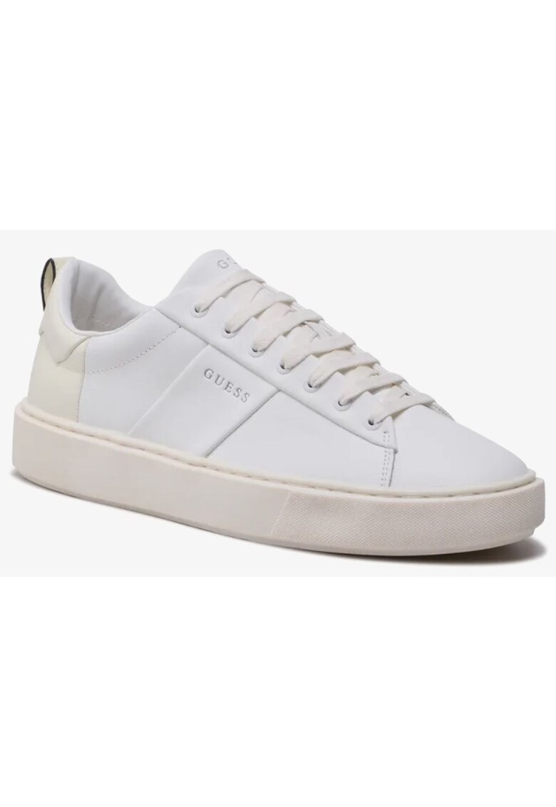 Pantofi barbati Piele ecologica - Alb