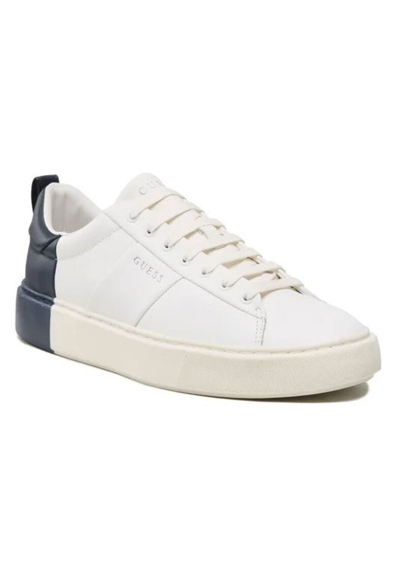 Pantofi barbati Piele ecologica - Alb - Alb