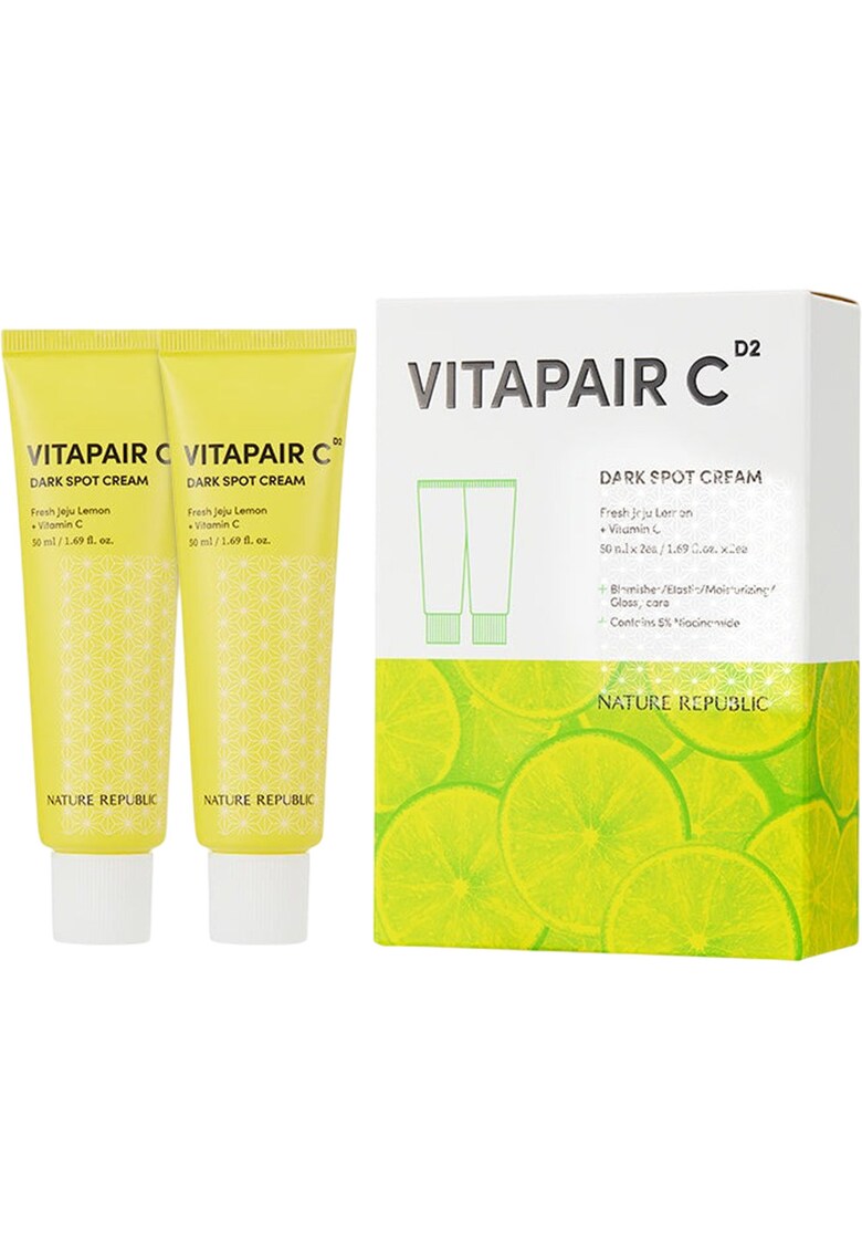 Crema iluminatoare cu vitamina C - 2x50 ml